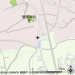 熊本県熊本市北区植木町田底598周辺の地図