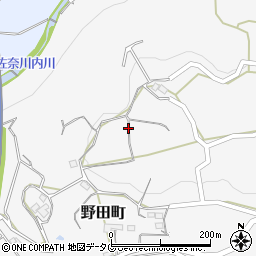 長崎県大村市野田町周辺の地図