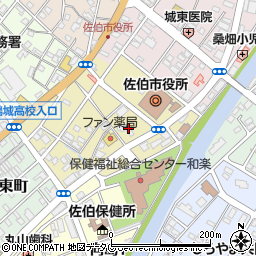 シャンソン化粧品佐伯営業所周辺の地図