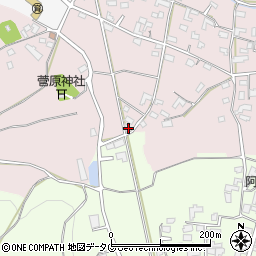 熊本県熊本市北区植木町田底808周辺の地図