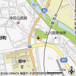 長崎県大村市沖田町155周辺の地図