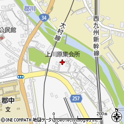 上川原公民館周辺の地図