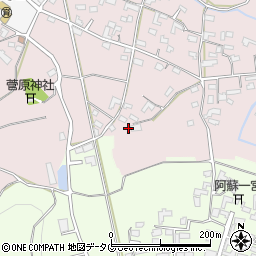 熊本県熊本市北区植木町田底540周辺の地図