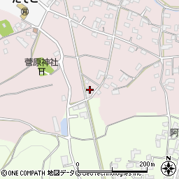 熊本県熊本市北区植木町田底809周辺の地図
