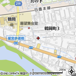 鶴岡郵便局周辺の地図