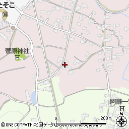 熊本県熊本市北区植木町田底812周辺の地図