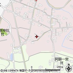 熊本県熊本市北区植木町田底817周辺の地図