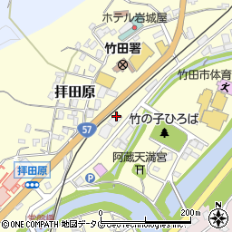 大野竹田バス株式会社　竹田営業所周辺の地図