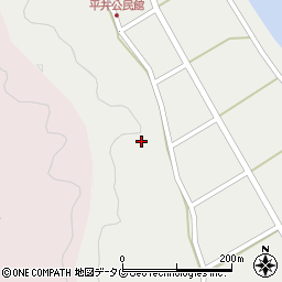 大分県佐伯市弥生大字平井周辺の地図