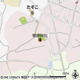 熊本県熊本市北区植木町田底639周辺の地図