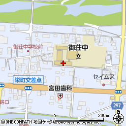 愛南町立御荘中学校周辺の地図