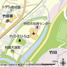 竹田市総合文化ホール（グランツたけた）周辺の地図