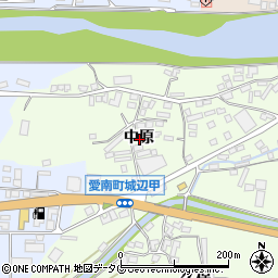愛媛県愛南町（南宇和郡）城辺甲（中原）周辺の地図