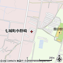 熊本県菊池市七城町小野崎42周辺の地図