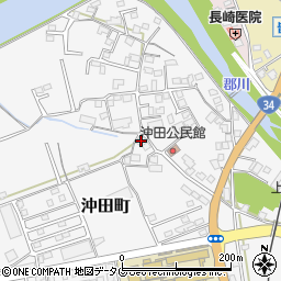 長崎県大村市沖田町171周辺の地図