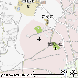 熊本県熊本市北区植木町田底658-2周辺の地図