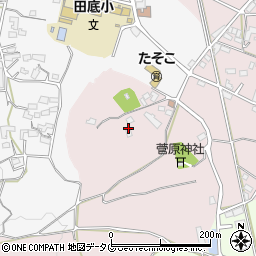 熊本県熊本市北区植木町田底658周辺の地図