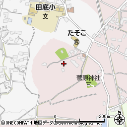 熊本県熊本市北区植木町田底655周辺の地図