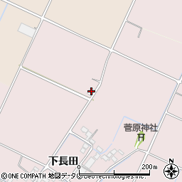 熊本県菊池市下長田564周辺の地図