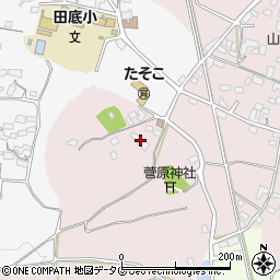 熊本県熊本市北区植木町田底652周辺の地図