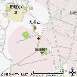 熊本県熊本市北区植木町田底651周辺の地図