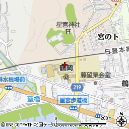 佐伯市立鶴岡小学校周辺の地図