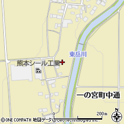 熊本県阿蘇市一の宮町中通705-1周辺の地図