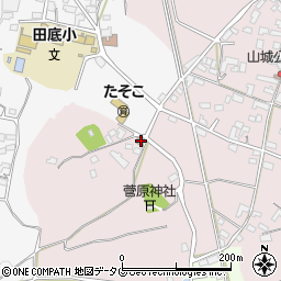 熊本県熊本市北区植木町田底706周辺の地図