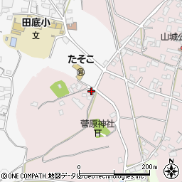 熊本県山鹿警察署田底駐在所周辺の地図