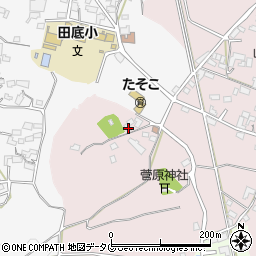 熊本県熊本市北区植木町田底705-1周辺の地図