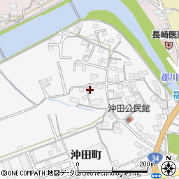 長崎県大村市沖田町531-8周辺の地図