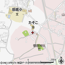 熊本県熊本市北区植木町田底705-2周辺の地図