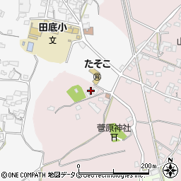 熊本県熊本市北区植木町田底705周辺の地図