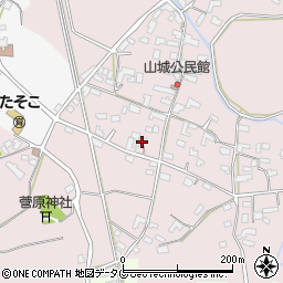 熊本県熊本市北区植木町田底761周辺の地図