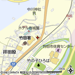 大分トヨタ自動車竹田店周辺の地図