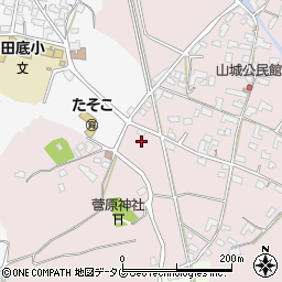 熊本県熊本市北区植木町田底724周辺の地図