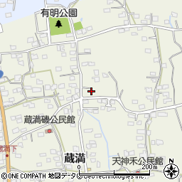 熊本県荒尾市蔵満629周辺の地図