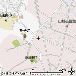 熊本県熊本市北区植木町田底723-1周辺の地図
