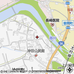 長崎県大村市沖田町470-5周辺の地図