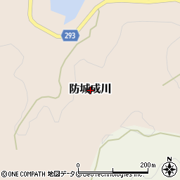 愛媛県南宇和郡愛南町防城成川周辺の地図
