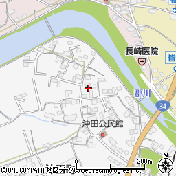 長崎県大村市沖田町468周辺の地図
