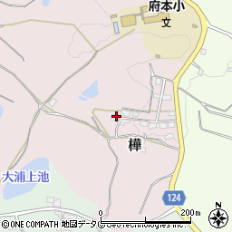 熊本県荒尾市樺2313-24周辺の地図