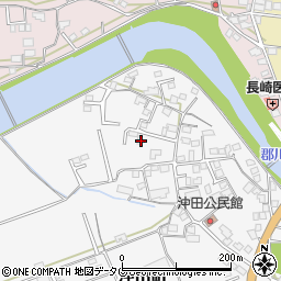 長崎県大村市沖田町526-4周辺の地図