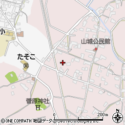 熊本県熊本市北区植木町田底743周辺の地図