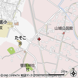 熊本県熊本市北区植木町田底717周辺の地図