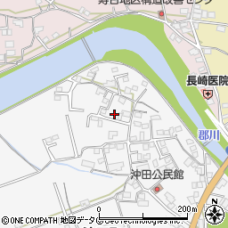 長崎県大村市沖田町516-11周辺の地図