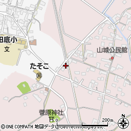 熊本県熊本市北区植木町田底711周辺の地図