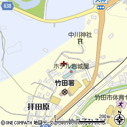 拝田原自治会集会所周辺の地図