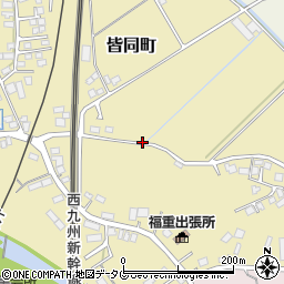 長崎県大村市皆同町周辺の地図