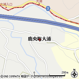 熊本県山鹿市鹿央町大浦周辺の地図